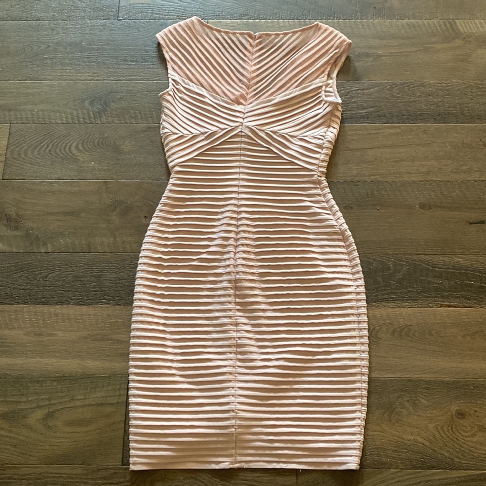 Calvin Klein blush body con dress
